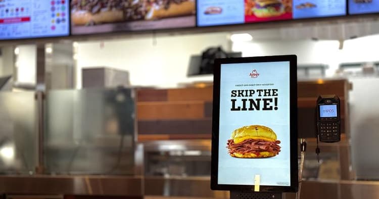 Love’s Travel Stops Ads Smart Kiosks to Arby’s Locations.