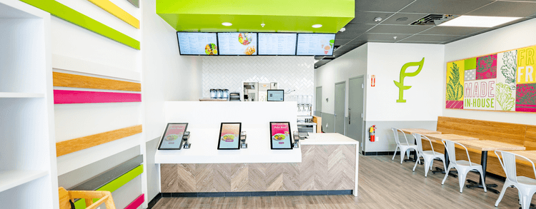 SoFresh inside with kiosks